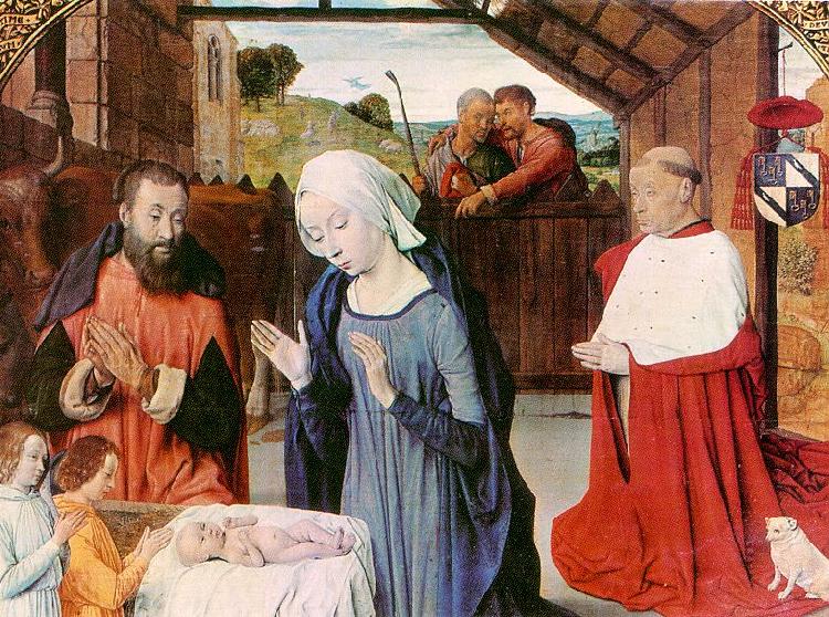 Jean Hey The Nativity of Cardinal Jean Rolin Sweden oil painting art